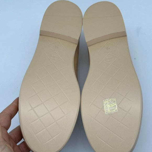 CHANEL 24C Leather Quilted Tab Turn Lock Turnlock CC Loafer Moccasin Flat Shoes - Picture 10 of 12